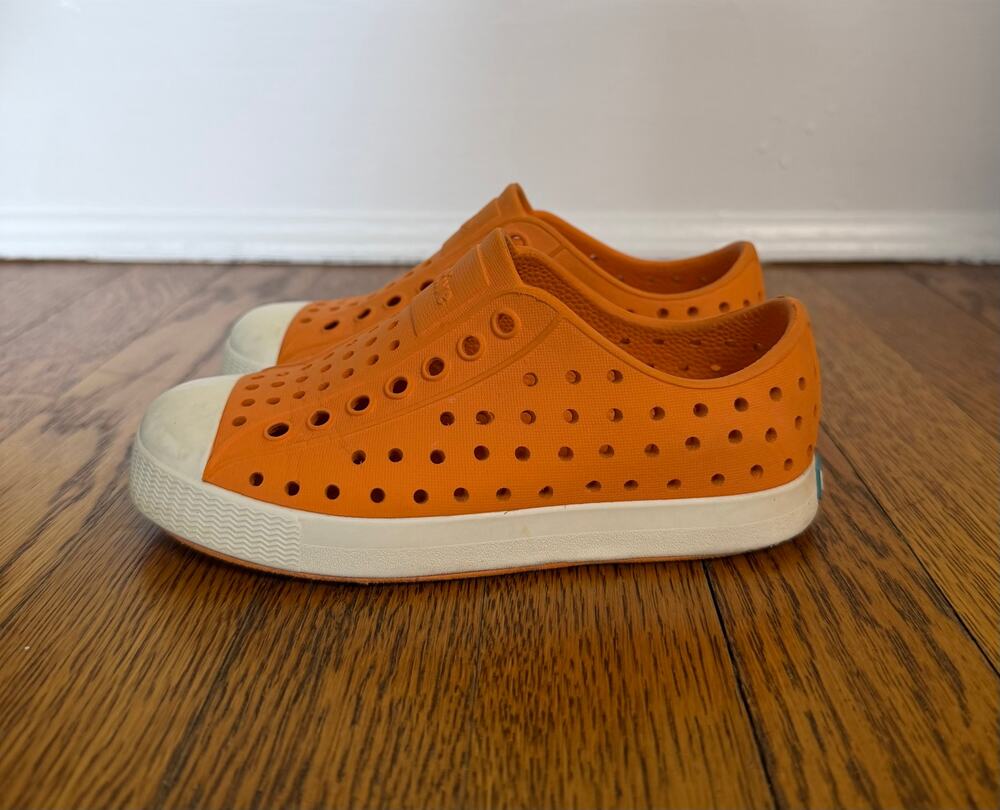 Native Kids' Orange Slip On Sneaker Shoes Size 9 Toddler